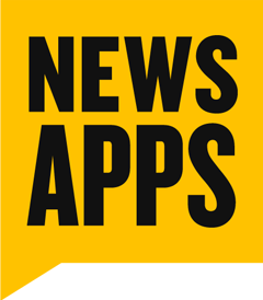 Texas Tribune News Apps logo, links to News Apps' Twitter account